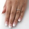 Pompeii3 1/3ct Diamond Ring Womens Wedding Anniversary Band 10k White Gold - 4 of 4