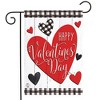 Briarwood Lane Valentine's Garden Flag 12x18 For Outdoor Checkered Valentine For Valentine's Love Garden Flag Flags For Outside - 2 of 4