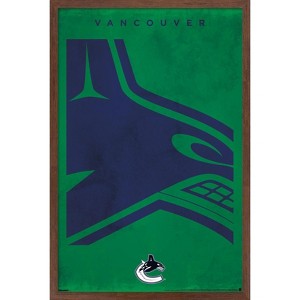 Trends International NHL Vancouver Canucks - Logo 25 Framed Wall Poster Prints - 1 of 4