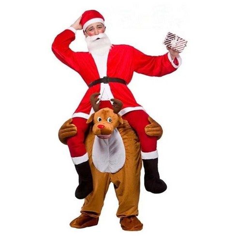 Santa riding rudolph on sale costume