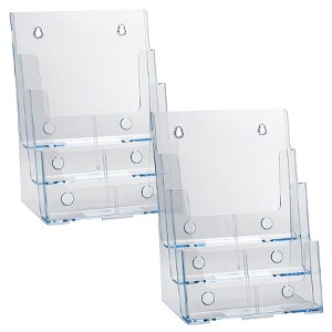 Azar Displays Three-Tier Three-Pocket Letter Sized Brochure Holder - 1 of 4