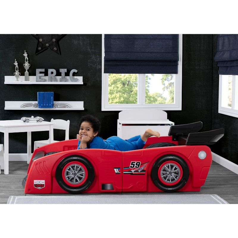 Toddler/Twin Grand Prix Race Car Bed - Delta Children, 3 of 12
