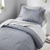 Kieran Striped Reversible Pintuck Pleated Comforter Set - 4 of 4