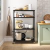 Seville Classics HOME 4-Tier Steel Shelving with Shelf Liners, 36" W x 14" D x 56.5" H - 4 of 4