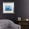 Trademark Fine Art - Jeanette Vertentes Beach Comber Dark Blue Matted Framed Art - 2 of 4