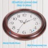 Unique Bargains Decorative Silent Non-Ticking Retro Country Wall Clock 12 Inch - 3 of 4