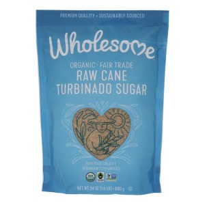 Wholesome Sweeteners Sugar - Organic - Turbinado - Raw Cane - Case of 12 - 1.5 lb - 1 of 2