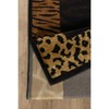 Animal Print Area Rug - Soft Zebra Leopard Cowhide Rug, Non-Slip Stain Resistant, for Living Room Bedroom Entryway - 3 of 4