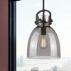 Newton Bell - 1 Light Stem Hung Pendant In Industrial Style-16.75 Inches Tall and 10 Inches Wide - 3 of 3