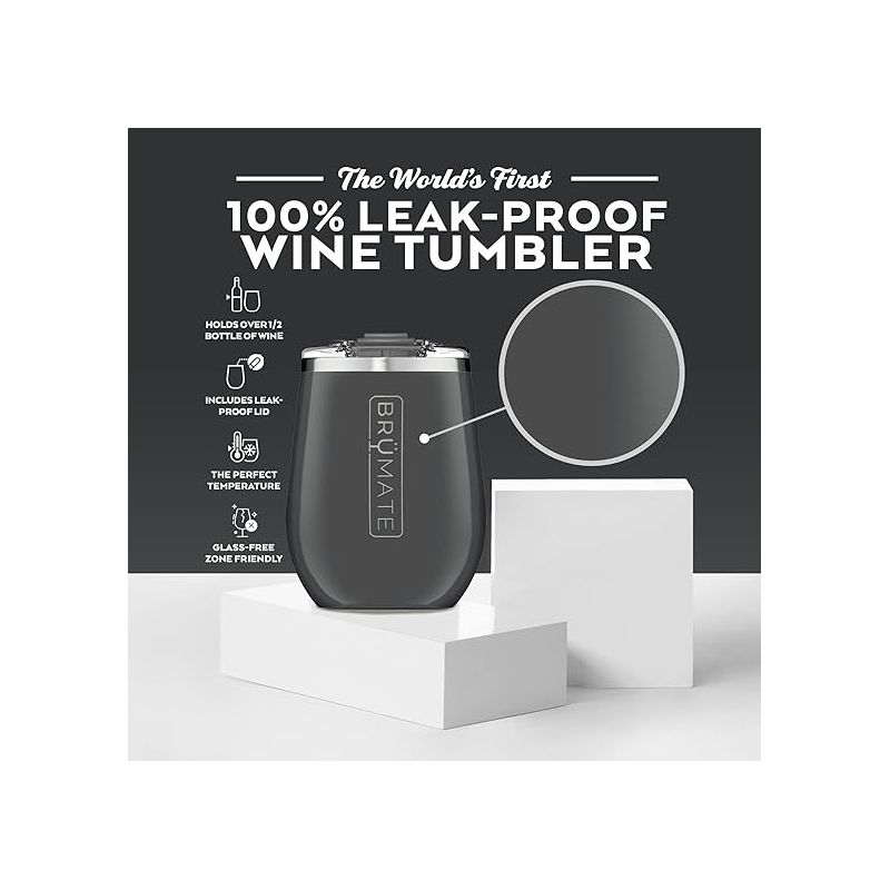 Brumate Uncorkd XL 14oz 100% Leak-Proof  Insulated Wine Tumbler with Lid - Perfect For Travel & Outdoors, 2 of 7