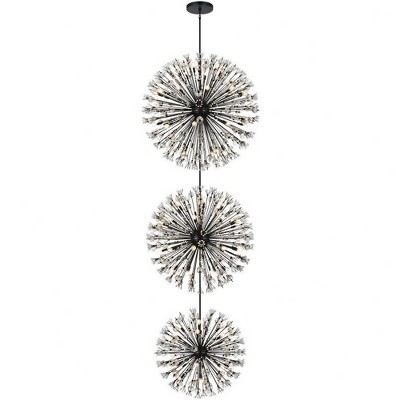 Elegant Lighting Vera 100 - Light Chandelier in  Black