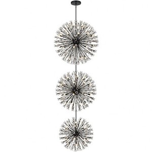 Elegant Lighting Vera 100 - Light Chandelier in  Black - 1 of 4