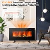 Costway 36'' Electric Fireplace Wall Mounted & Freestanding Heater Remote Control 1500W - 4 of 4