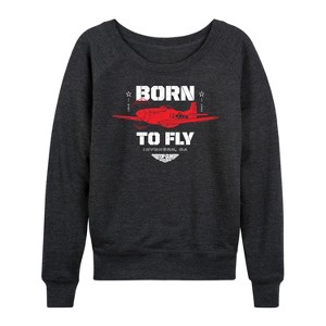 Women's - Top Gun: Maverick - Born To Fly Lightweight French Terry Slouchy - 1 of 4