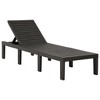 vidaXL Sun Lounger with Cushion Plastic Anthracite - 2 of 4