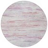 Blush And Ivory Abstract Washable Indoor Outdoor Area Rug - 4 of 4