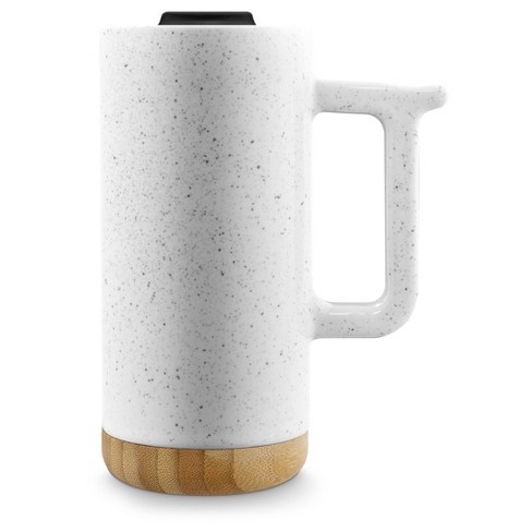 Ello 16oz Ceramic Aspen Travel Mug White Target