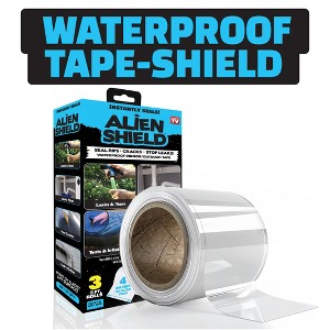 Alien Shield Transparent Waterproof Adhesive Sealing Repair Tape Ultra Durable Leak Stopper for Indoor & Outdoor Use - 1 of 4