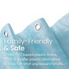 LiBa Premium 8G PEVA Bathroom Shower Curtain Liner - Waterproof, Non-Toxic, Thick Plastic with Rustproof Grommets - 3 of 4