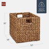 Best Choice Products 12x12in Hyacinth Baskets, Set of 5 Multipurpose Collapsible Organizers w/ Inserts - 2 of 4