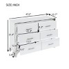 Elegant 6-Drawer Dresser with Metal Handles, Modern Storage Cabinet for Bedroom & Living Room-Maison Boucle - 4 of 4
