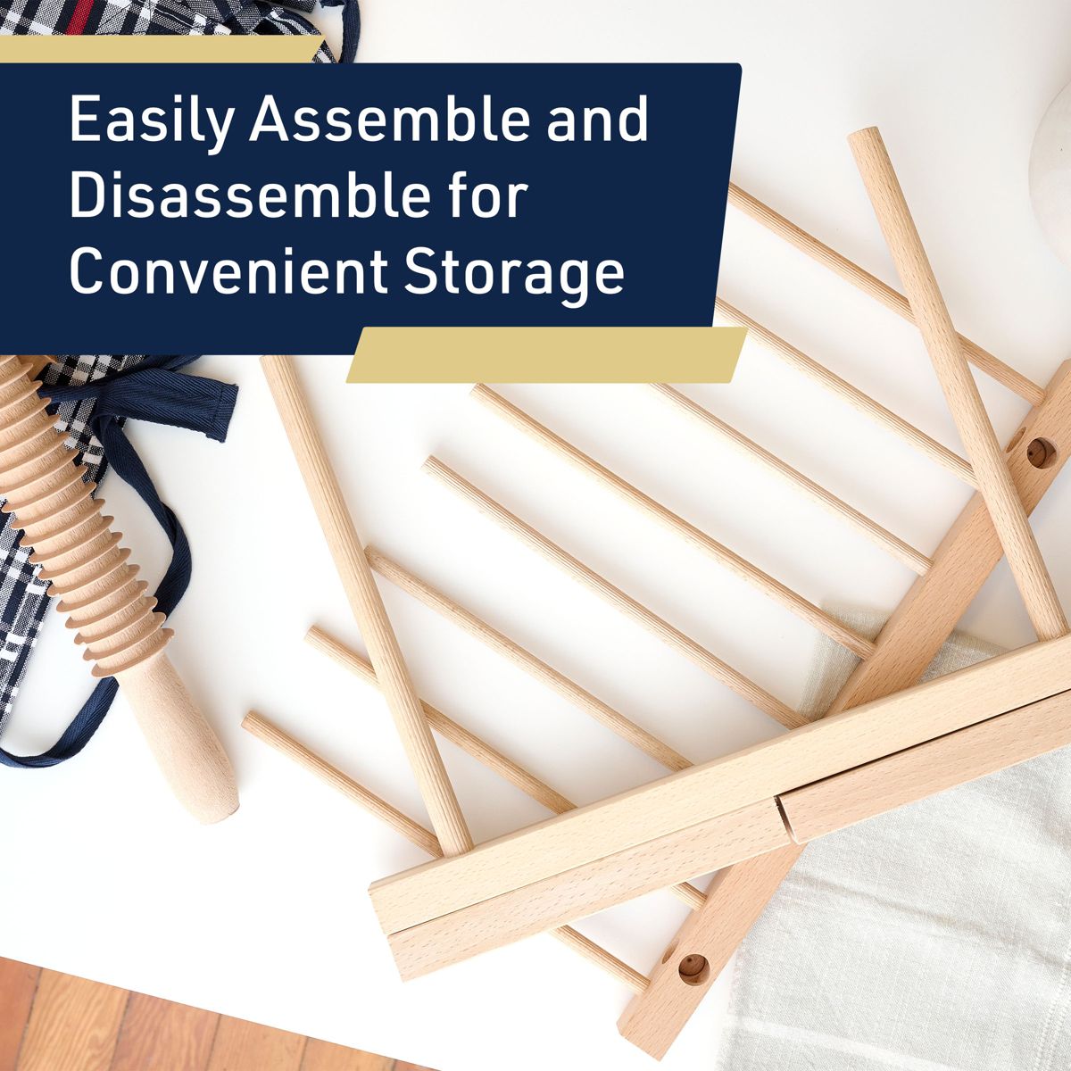 Classic Cuisine Pasta Drying Rack with 8 Bars - thumbnail 8