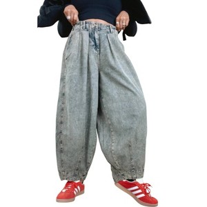 Women's Washed Barrel Pants - Oli & Hali - 1 of 4