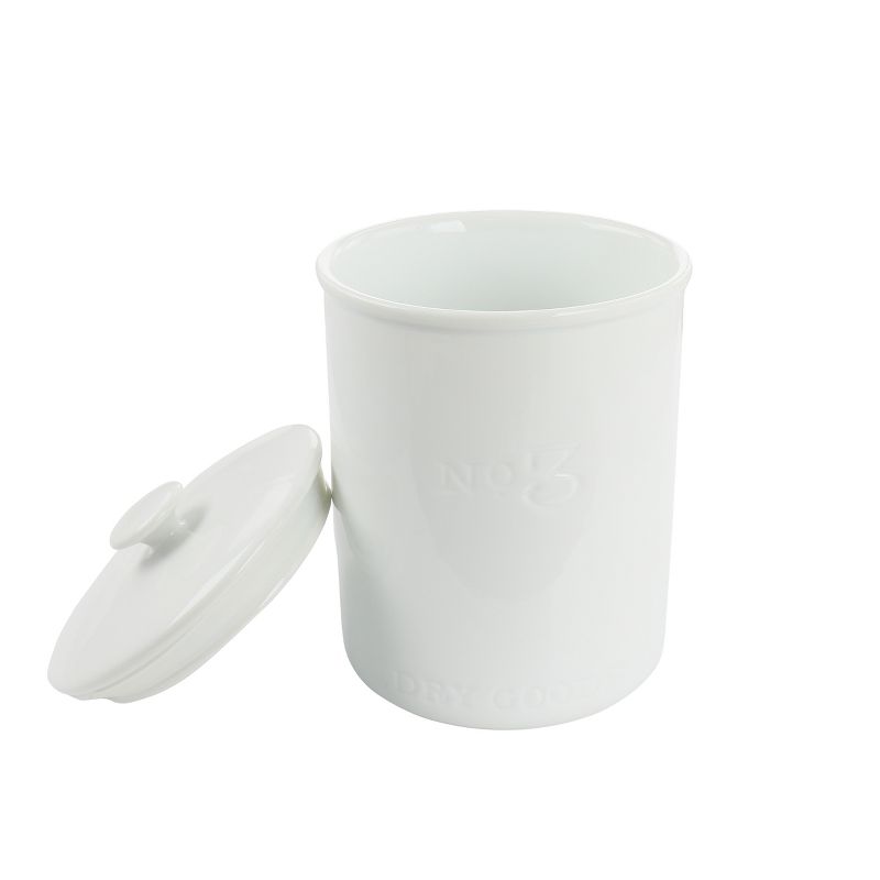 Gibson Our Table Simply White 68 Ounce Porcelain Dry Goods Canister With Air tight Lid, 2 of 5