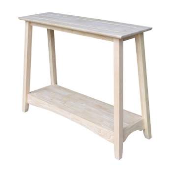 Shaker Console Table Unfinished - International Concepts
