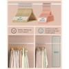 60-Pack Velvet Hangers with Rose Gold Hooks, Ultra Slim Non-Slip Closet Organizers, 0.2 Inch Thin, 17.1 Inch Long, Space Saving - 4 of 4