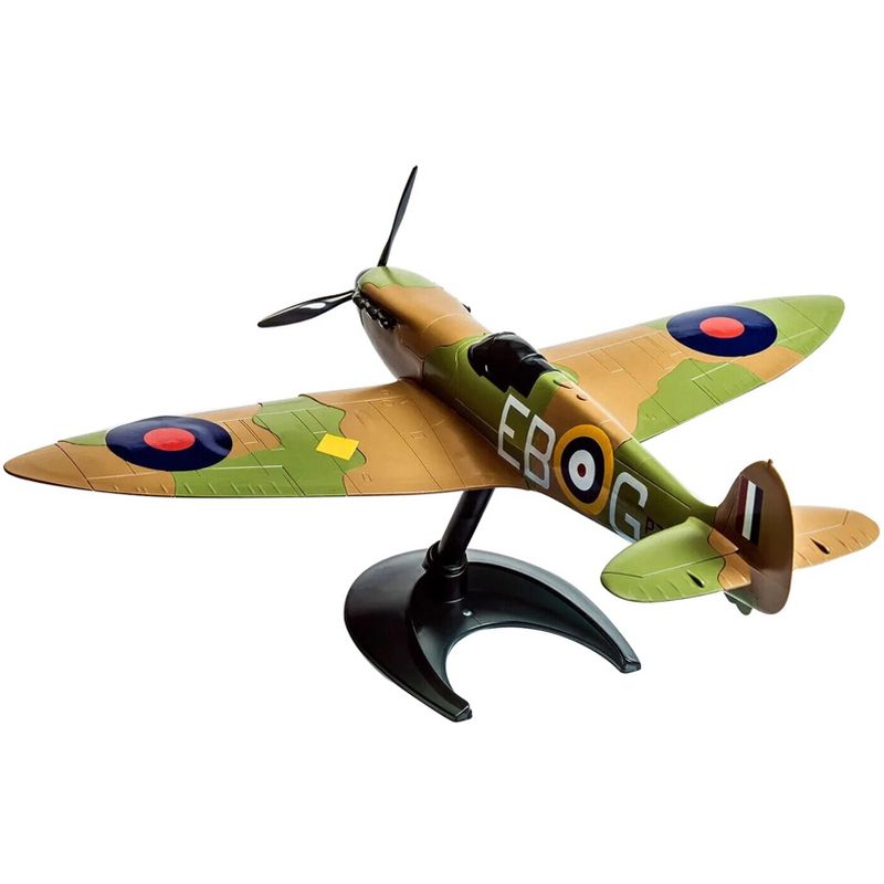 Skill 1 Model Kit Spitfire Snap Together Painted Plastic Model Airplane Kit by Airfix Quickbuild, 5 of 7