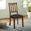NicBex Round Dining Table Set for 2 Transitional Solid Wood Round Dining Table with 2 Chairs for Kitchen - 2 of 4