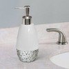 Bali Resin Tall Liquid Soap Dispenser - Nu Steel: Elegant Bathroom Accessory, Spot Clean, 8oz Capacity - 4 of 4