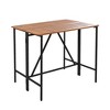 Kumasinova 5/10 Pcs Outdoor Acacia Wood Bar Height Foldable Table with 4/8 Stools,High Dining Bistro Set,All-Weather Outdoor Furniture Set,Brown - 3 of 4
