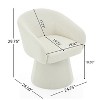 Christopher Knight Home Thane Mid-Century Modern Swivel Corduroy Upholstered Accent Chair - 3 of 4