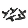 Unique Bargains Plastic 2-Way Air Control Valves Aquarium Fish Tank Accessories Set Black 5 Pcs - 3 of 3