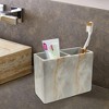 Stone Hedge Resin Decorative Toothbrush Holder - Nu Steel: Stoneware Bath Accessory, 5" Height - 3 of 4