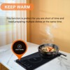 ZACHVO 3000W Electric Cooktop, 2 Burners, 12" Built-in, Ceramic, Child Safety Lock, Timer, Keep Warm, 9 Levels - 2 of 4