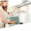 Sølmo Heat Resistant, Waterproof, Non-Slip PU Leather Placemats-Set of 4,Sky Blue, Silver - 3 of 4