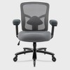 400 lb Big & Tall Mesh Chair: Wide Seat, Lumbar Support, High Back Executive Swivel for Heavy People - 4 of 4