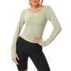 Workout Crop Tops for Women Short Sleeve Workout Shirts for Running 2025 Gym Yoga Athletic Exercise - 2 of 4