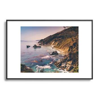 Bethany Young Photography Big Sur Pacific Coast Highway 13"x19" Black Metal Framed Art Print - Deny Designs