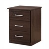 NicBex Wood Nightstand with 3 Drawers,End Tables with Metal Handle for Bedroom,Living Room - 3 of 4