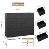 12 Drawer Dresser with Power Outlet, 61" Wood Storage Chest for Bedroom, Living Room, Hallway – Large Capacity Organizer - 2 of 4