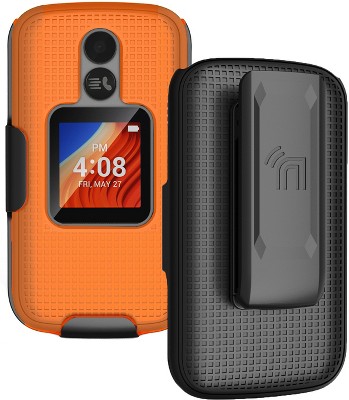 Nakedcellphone Case and Belt Clip Holster Combo for Alcatel TCL Flip 2 (T408DL, 4058G, 4058E)