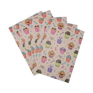 Unique Bargains Gift Wrap Paper Glossy Coated Paper 27.56 " x 19.69 " 5 Pcs - 1 of 4