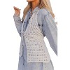 Women's Mila Crochet Knit Halter Tank - C'isa - 3 of 3