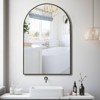 Wallbeyond 24"x36" Arched Aluminum Wall Mirror Black : Target