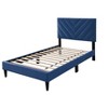 PAGED Bed Frame with Adjustable Headboard, Twin Size Bed Frame with 12 Slat Support System, No Box Spring Needed - 4 of 4