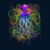 Men's Design By Humans Octopus Psychedelic Luminescence By BluedarkArt T-Shirt - 2 of 4